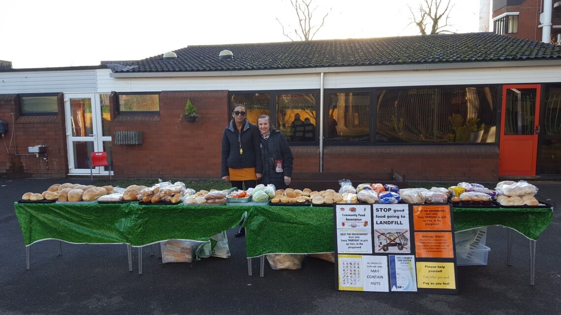 Photograph of our food stall