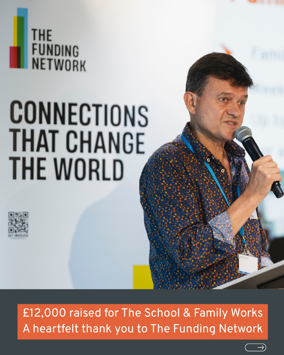 Photo of CEO Mark Griffiths presenting at The Funding Network